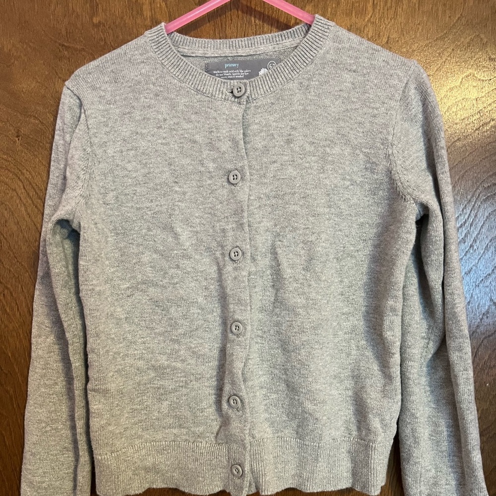 Primary Cardigan Grey / Gray Youth size 6 / 7
